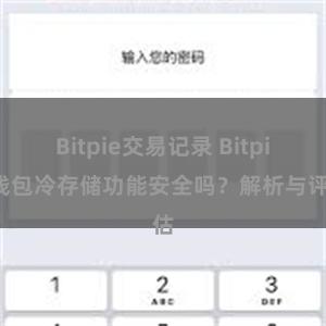 Bitpie交易记录 Bitpie钱包冷存储功能安全吗？解析与评估