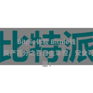 Bitpie体验 Bitpie钱包：资产百分之百自主掌控，安全可靠！