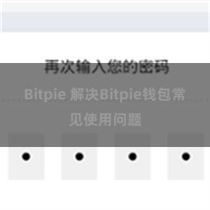 Bitpie 解决Bitpie钱包常见使用问题