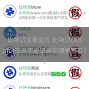 比特派注册教程 比特派(Bitpie)交易历史记录在哪里查看？